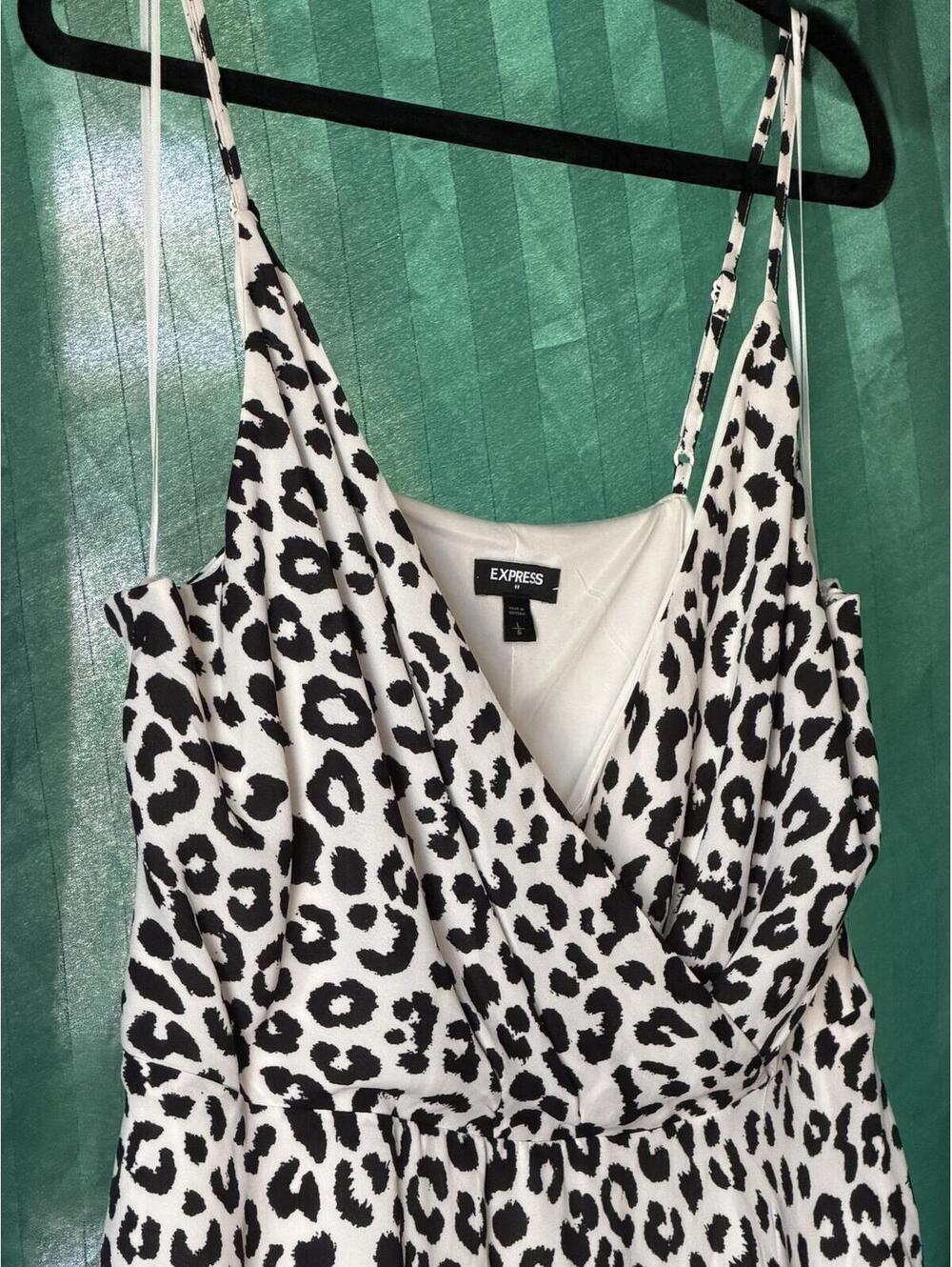 Express Women's Leopard Print Sleeveless Dress - Size Large - Picture 2 of 8